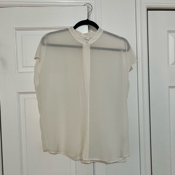 VINCE 💯 SILK BLOUSE - Picture 8 of 10